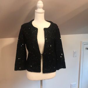 WHBM sequined sweater cardigan